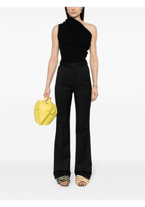 pantaloni a zampa ray donna neri in cotone VIVIENNE WESTWOOD | 1F010008-W00QN-N401